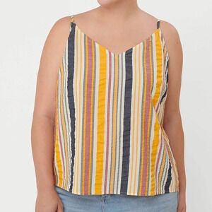 NWT LOFT Petite Striped Tie Back Cami